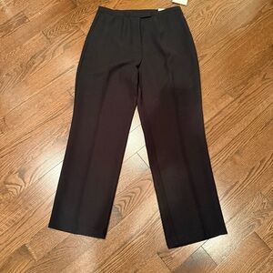 Sag Harbor Black Straight Leg Dress Pants